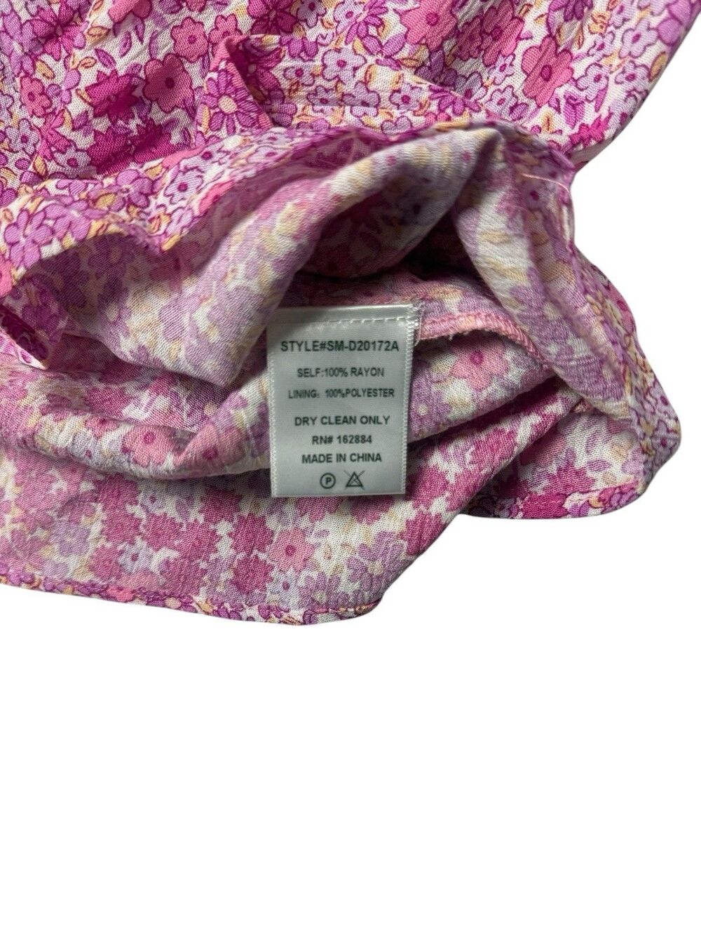 Sky to Moon Pink Floral Cutout Mini Dress Long Sleeve Open Front Size L NWOT - Picture 6 of 10